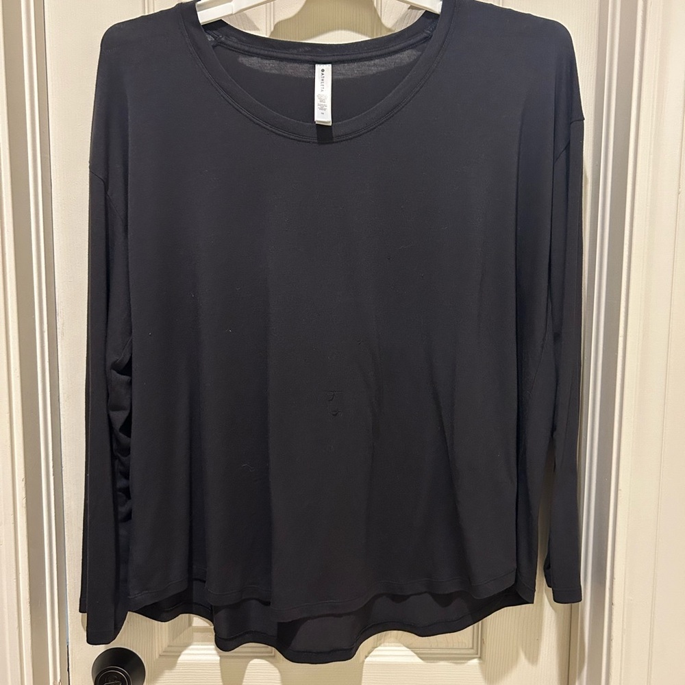 Athleta Black Long Sleeve Tee
